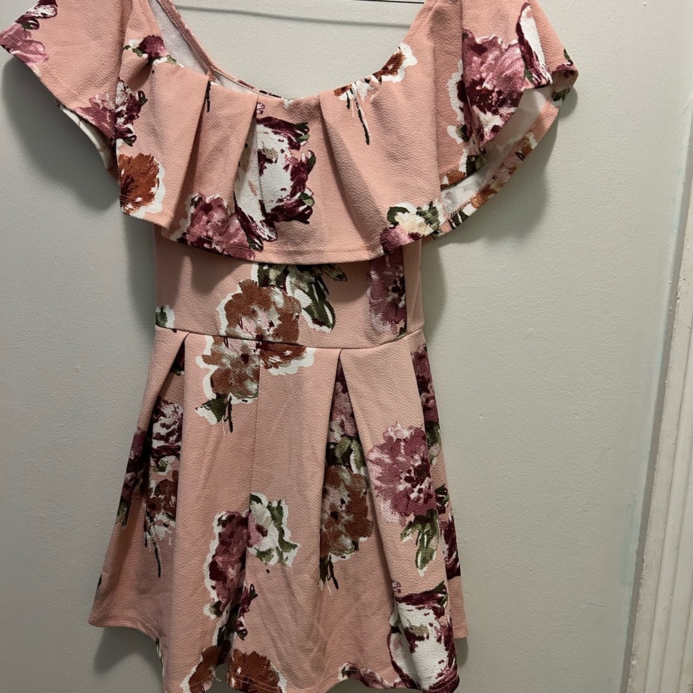Fashion Nova Pink Floral Mini Dress